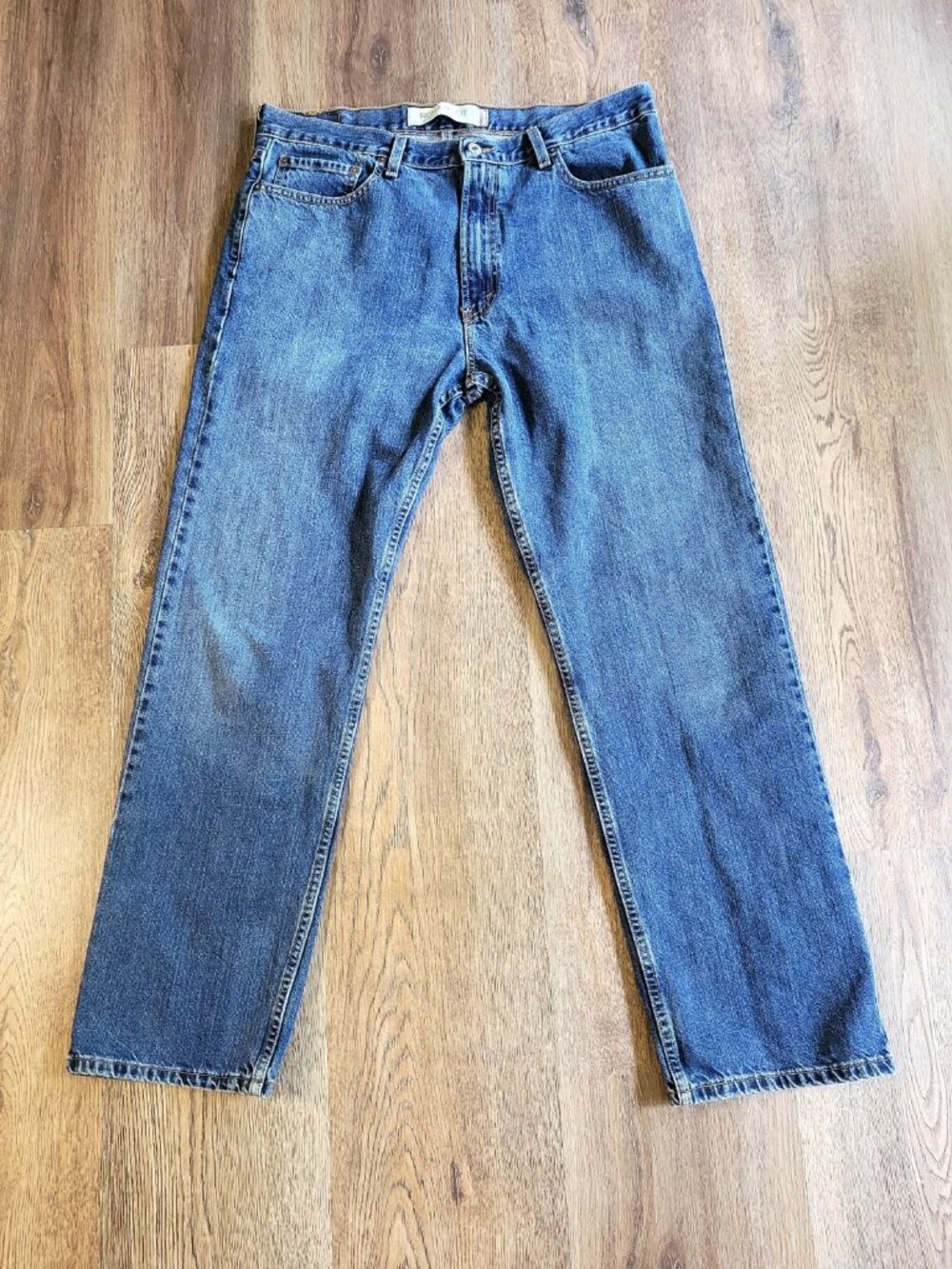 Levis 505 Vintage Jeans Men's 36 x 32 (31.5) Blue Regular Fit Denim Blank Tab